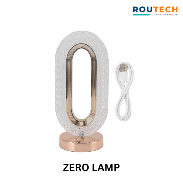 Zero Shape Crystal Table Lamp USB Charging Touch Switch Remote Control Bedside Light Living Room Decoration Desk Lamp